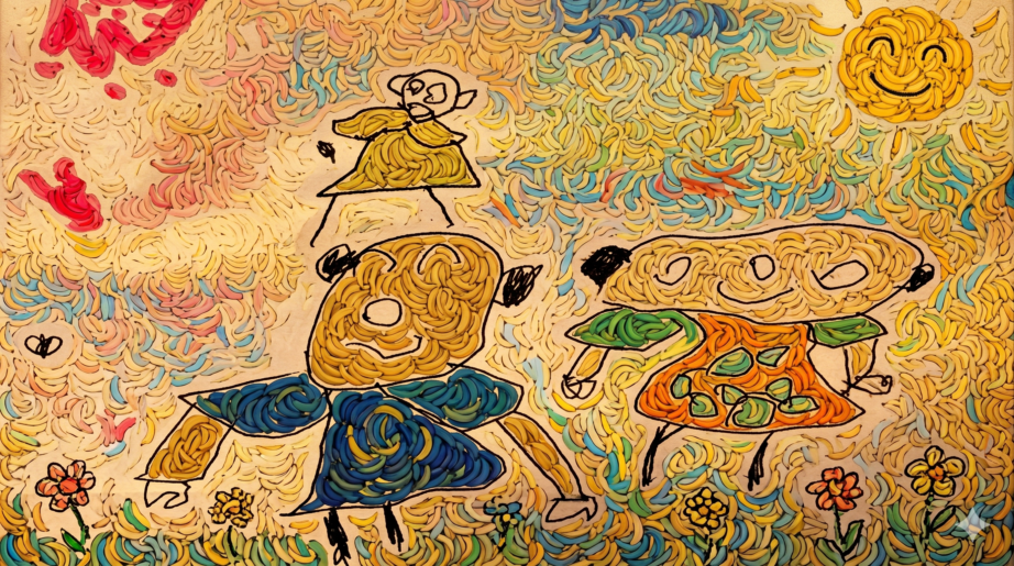 歡樂花園中的三個小人物